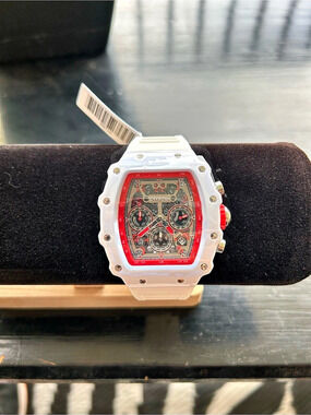Invicta White and Red Chronograph Watch